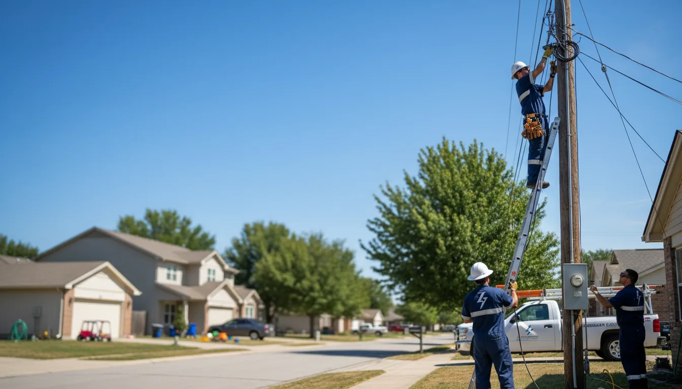 Residential electrician providing installation services in Pen Argyl, PA
